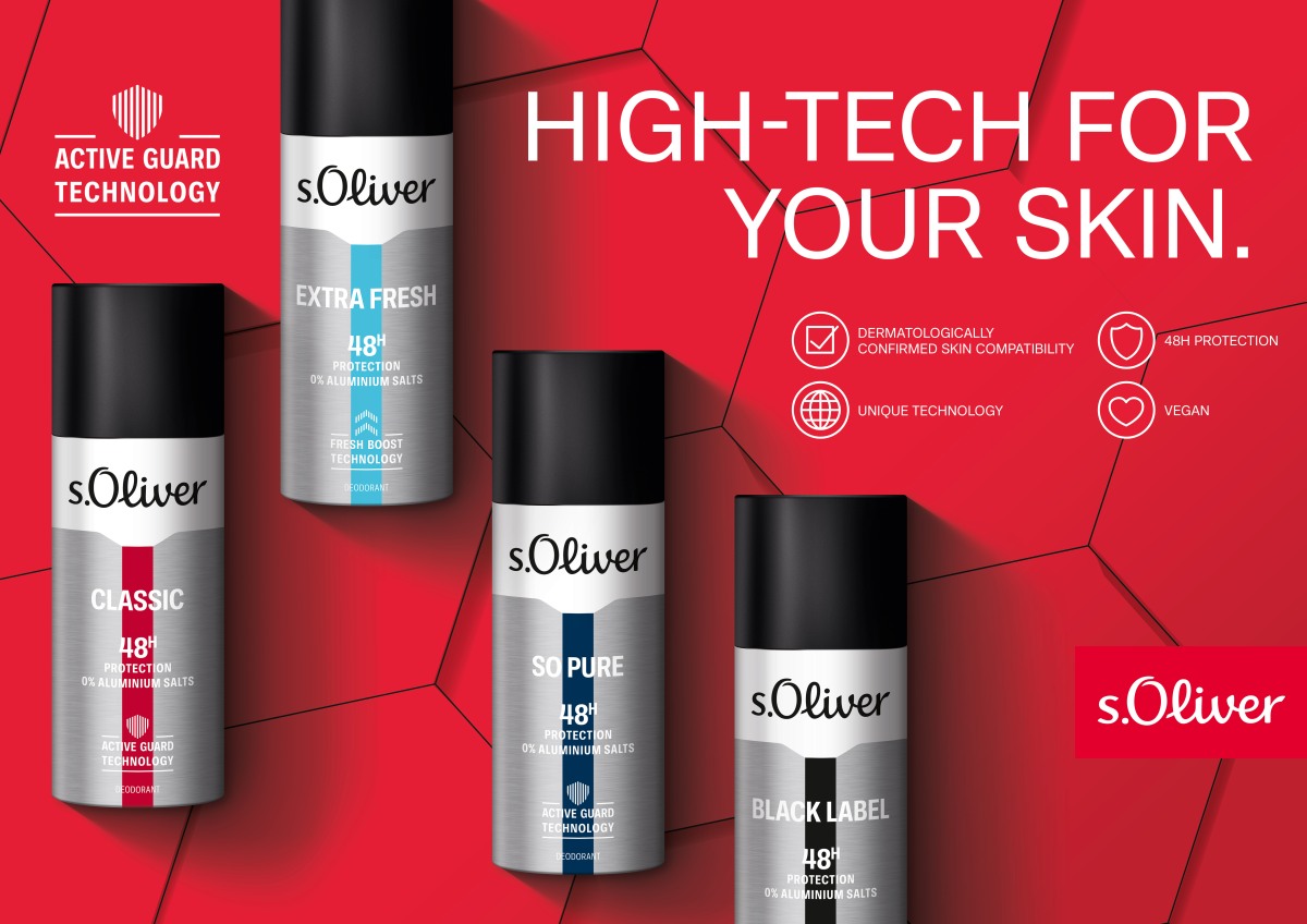 Hightech a bőrért - Az s.Oliver férfi dezodorok új  formulával és dizájnnal